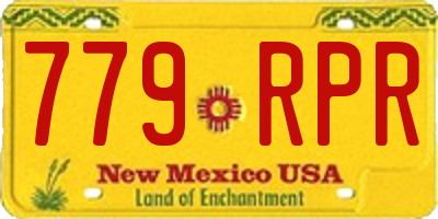 NM license plate 779RPR