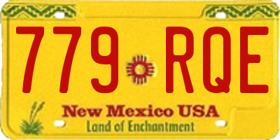 NM license plate 779RQE