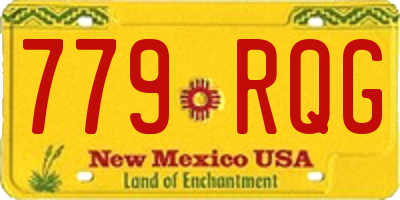 NM license plate 779RQG