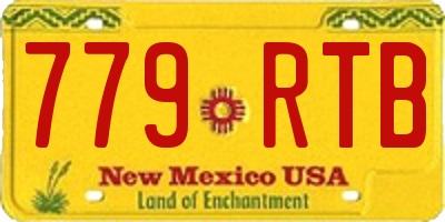NM license plate 779RTB