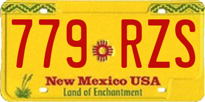 NM license plate 779RZS