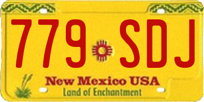 NM license plate 779SDJ