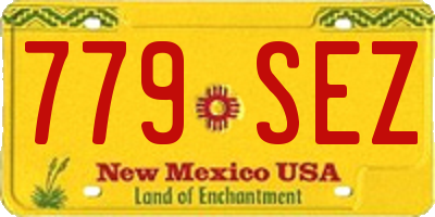 NM license plate 779SEZ