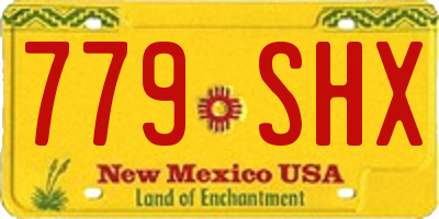 NM license plate 779SHX