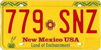 NM license plate 779SNZ