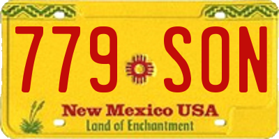 NM license plate 779SON