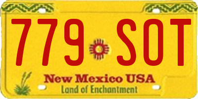 NM license plate 779SOT