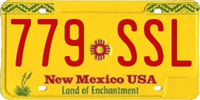 NM license plate 779SSL
