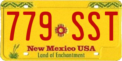NM license plate 779SST