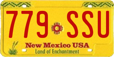 NM license plate 779SSU