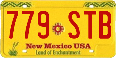 NM license plate 779STB