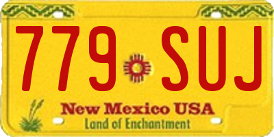 NM license plate 779SUJ