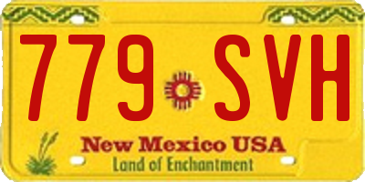 NM license plate 779SVH