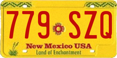 NM license plate 779SZQ