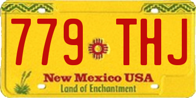 NM license plate 779THJ