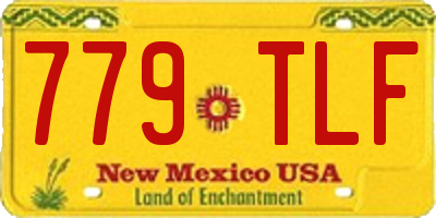 NM license plate 779TLF