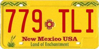 NM license plate 779TLI