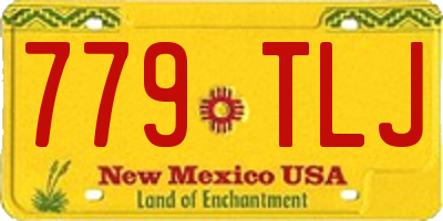 NM license plate 779TLJ