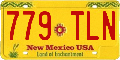 NM license plate 779TLN