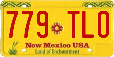NM license plate 779TLO