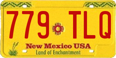 NM license plate 779TLQ