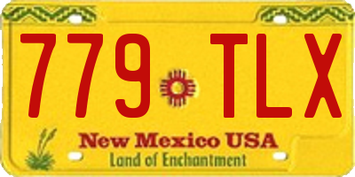NM license plate 779TLX