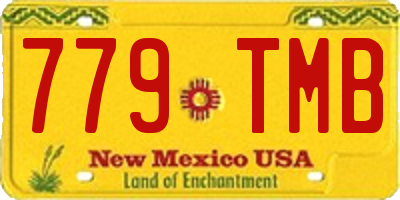 NM license plate 779TMB