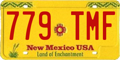 NM license plate 779TMF