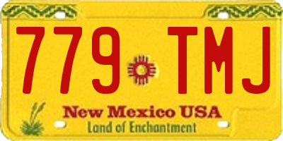 NM license plate 779TMJ