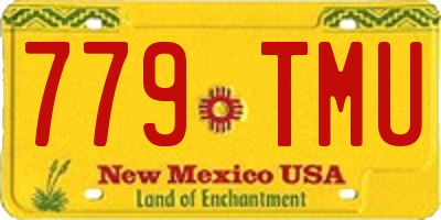 NM license plate 779TMU