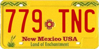 NM license plate 779TNC