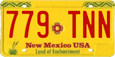 NM license plate 779TNN