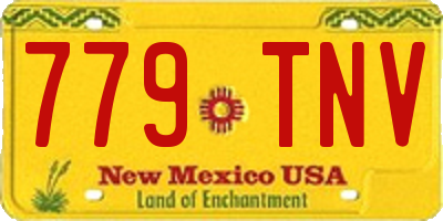 NM license plate 779TNV