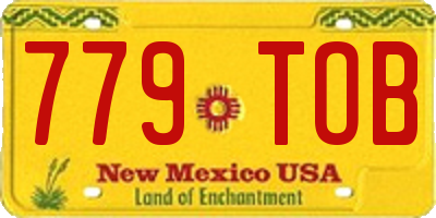 NM license plate 779TOB