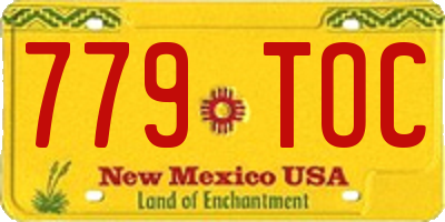 NM license plate 779TOC