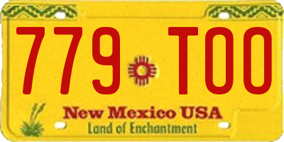 NM license plate 779TOO