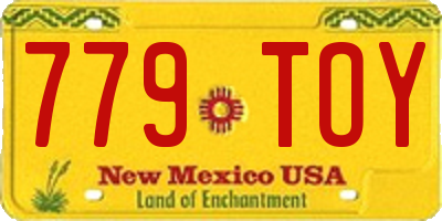 NM license plate 779TOY