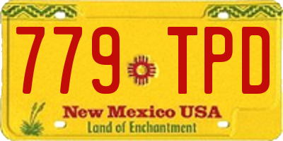 NM license plate 779TPD