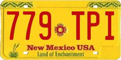 NM license plate 779TPI
