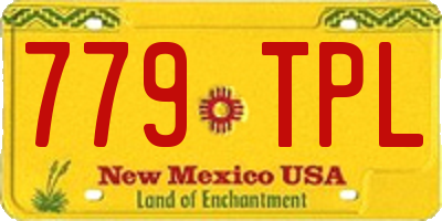 NM license plate 779TPL
