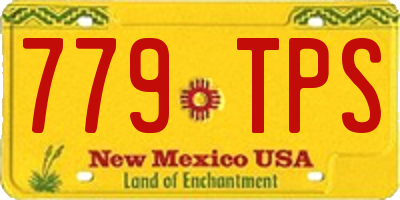 NM license plate 779TPS