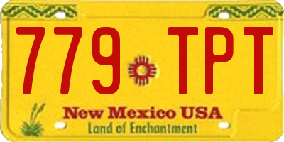 NM license plate 779TPT