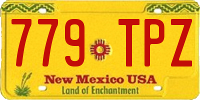 NM license plate 779TPZ