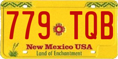 NM license plate 779TQB