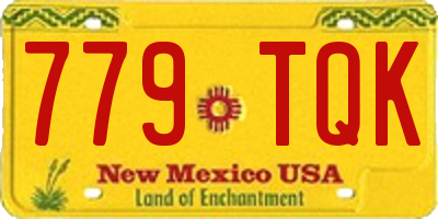 NM license plate 779TQK