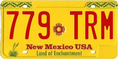 NM license plate 779TRM
