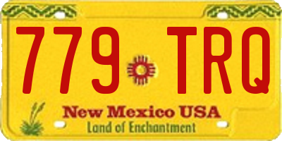 NM license plate 779TRQ