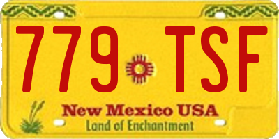 NM license plate 779TSF