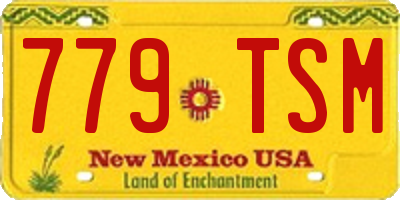 NM license plate 779TSM