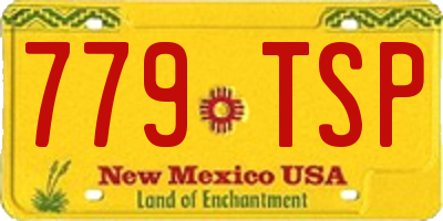 NM license plate 779TSP